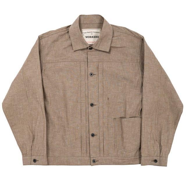 美品！WORKERS ワーカーズ　ジャケット　213 40 213 Linen Jacket, Ecru Linen／Workers - マメチコ Fashion and