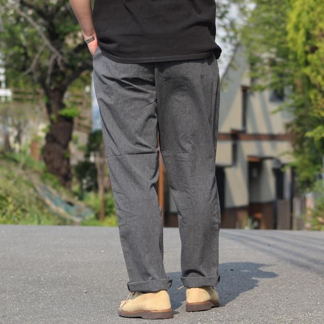 パンツ WORKERS Summer Trousers Black Chambray WORKERS/ワーカーズ Summer Trousers, 20, Black Chambray