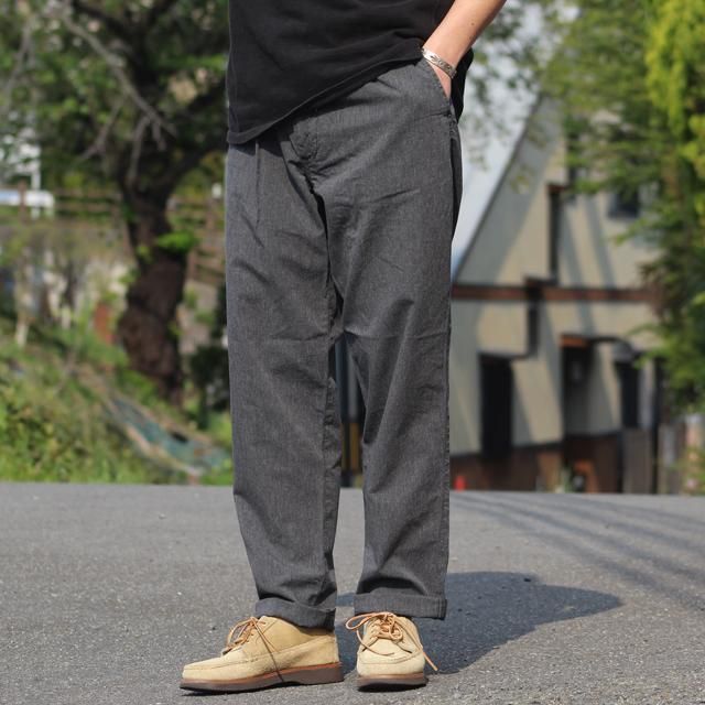 パンツ WORKERS Summer Trousers Black Chambray WORKERS/ワーカーズ Summer Trousers, 20, Black Chambray