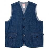 <img class='new_mark_img1' src='https://img.shop-pro.jp/img/new/icons13.gif' style='border:none;display:inline;margin:0px;padding:0px;width:auto;' />WORKERS/ Cruiser Vest, 7oz Denim