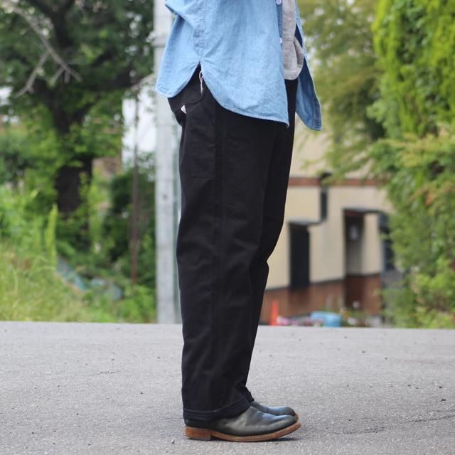 WORKERS/ワーカーズ CAT DAY Painter Pants, Black Duck
