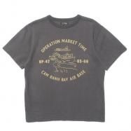 Ԥͽʡ COLIMBO/ Norwalk Cotton Tee =Opn. Market Time= Lamp Black