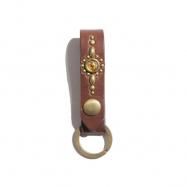 Ԥͽʡ COLIMBO/ EWEL STUDDED LEATHER KEY RING 