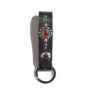 Ԥͽʡ COLIMBO/ EWEL STUDDED LEATHER KEY RING 