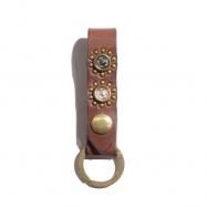 Ԥͽʡ COLIMBO/ JEWEL STUDDED LEATHER KEY RING