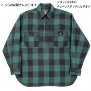 Ԥͽʡ WORKERS/ Deluxe Shirt Open Front Green Buffalo Check