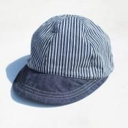 <img class='new_mark_img1' src='https://img.shop-pro.jp/img/new/icons13.gif' style='border:none;display:inline;margin:0px;padding:0px;width:auto;' />HIGHER/ϥ䡼 9oz HICKORY  DENIM BEAK CAP  C MULTI STRIPE