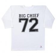 Ԥͽʡ WORKERS/ Football T, BIG CHIEF, White