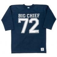 【先行ご予約商品】 WORKERS/ワーカーズ Football T, BIG CHIEF, NAVY