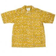 【先行ご予約商品】 WORKERS/ワーカーズ Open Collar Shirt, Fish Block Print