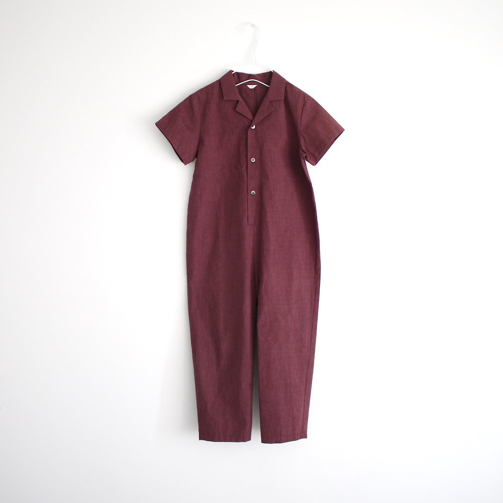 <img class='new_mark_img1' src='https://img.shop-pro.jp/img/new/icons14.gif' style='border:none;display:inline;margin:0px;padding:0px;width:auto;' />Open collar jumpsuit 120