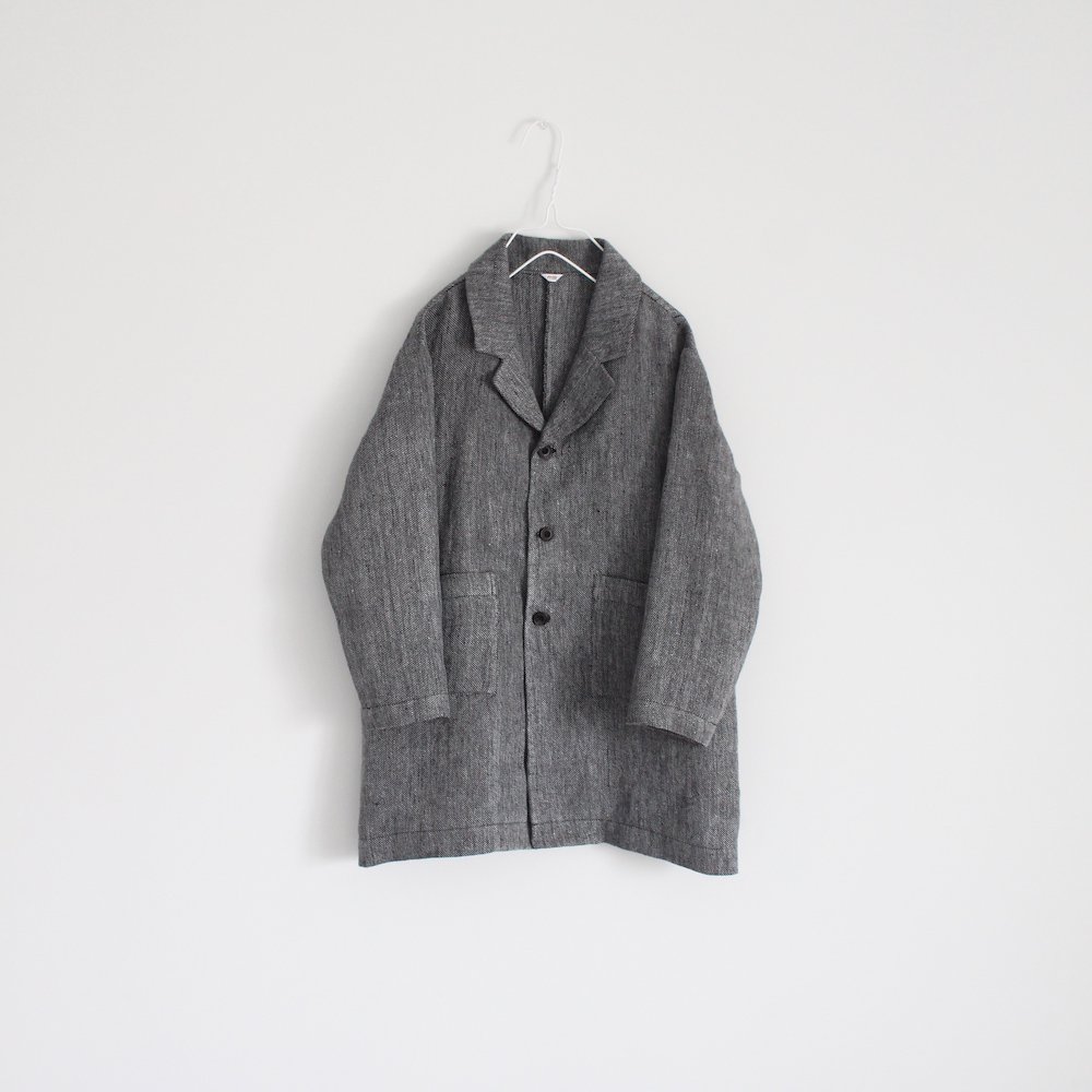 <img class='new_mark_img1' src='https://img.shop-pro.jp/img/new/icons14.gif' style='border:none;display:inline;margin:0px;padding:0px;width:auto;' />linen chester coat 120