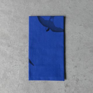あひろ屋　手ぬぐい　岩燕（iwatsubame） 青色