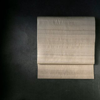 maki textile studio（インド手織り布）名古屋帯　仕立て上がり　タッサーシルク