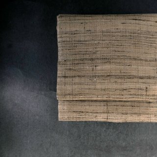 真木テキスタイルスタジオ（インド手織り布）名古屋帯　仕立て上がり　タッサーシルク　カティア