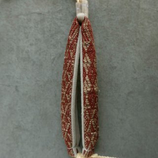 maki textile studio（インド手織り布） 花緒　菱　赤