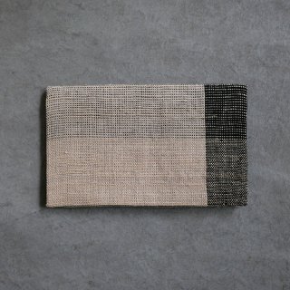 maki textile studio（インド手織り布）懐紙入れ　モノトーン
