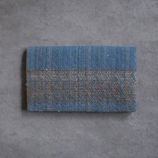 真木テキスタイルスタジオ maki textile studio（インド手織り布）懐紙入れ　菱形藍 