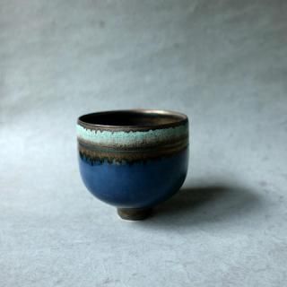 小関康子・グリーン象嵌黄飴碗 ⑥ | 黄魚オンラインショップ