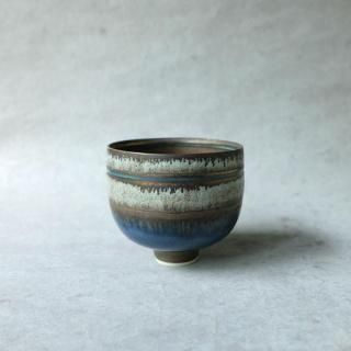 小関康子 象嵌高台碗 小関康子 象嵌高台碗 *未使用品