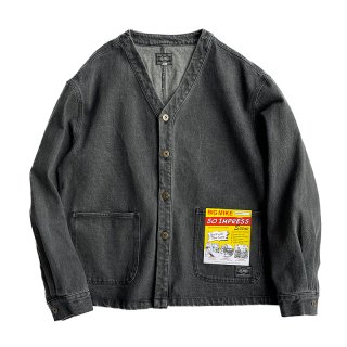 <img class='new_mark_img1' src='https://img.shop-pro.jp/img/new/icons14.gif' style='border:none;display:inline;margin:0px;padding:0px;width:auto;' />ENGINEER DENIM JACKET (Black)/BIG MIKE ӥåޥ