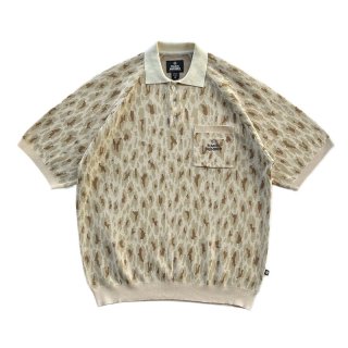 <img class='new_mark_img1' src='https://img.shop-pro.jp/img/new/icons14.gif' style='border:none;display:inline;margin:0px;padding:0px;width:auto;' />LEOPARD KNIT POLO (Beige)/MAGIC NUMBER ޥåʥС