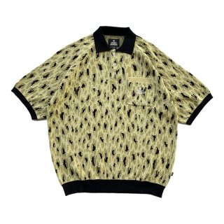 <img class='new_mark_img1' src='https://img.shop-pro.jp/img/new/icons14.gif' style='border:none;display:inline;margin:0px;padding:0px;width:auto;' />LEOPARD KNIT POLO (Lime Green)/MAGIC NUMBER ޥåʥС