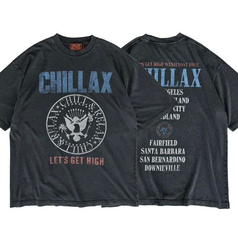 アップサイクル バンドTシャツ アート加工一点物（ブリーチ）