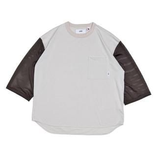 AEROKNOT HEAVY WEIGHT 3/4 POKET DRY T-SHIRT (Lt.BeigeBrown)/˥եॢȥɥ