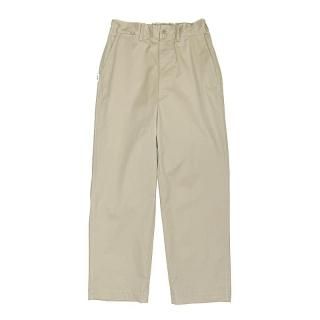 STRETCH CHINO CLOTH WIDE PANTS (Beige)/˥եॢȥɥ