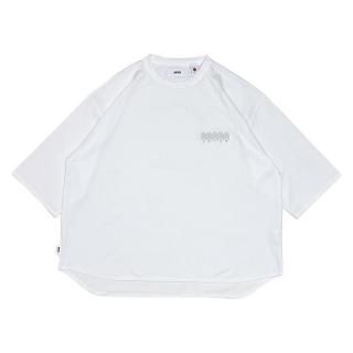 SOFT COOL 6/10 WSMS EMB TRICOT MESH BAGGY SHIRT (White)/˥եॢȥɥ