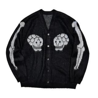 RAGLAN SLEEVE SOUVENIR CARDIGAN (Black)/THRIFTY LOOK եƥå