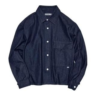 “10oz DENIM” CPOシャツ (Indigo)/FREE RAGE フリーレイジ