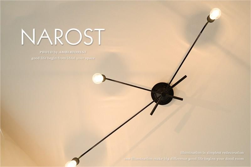 NAROST ナロスト 3灯シーリングライト（電球なし) NAROST ナロスト 3灯シーリングライト（電球なし)