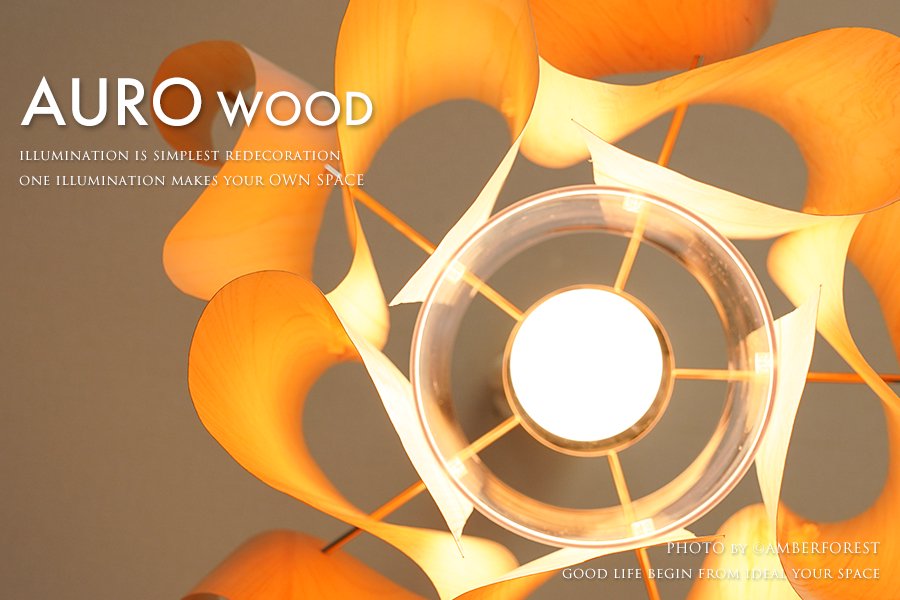 Auro wood M pendant lamp [アウロウッド] DI CLASSE