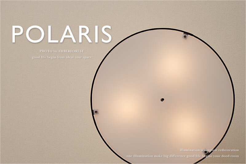 POLARIS (PC-44130 100) ペンダントライト レザーアイボリー レザーブラック