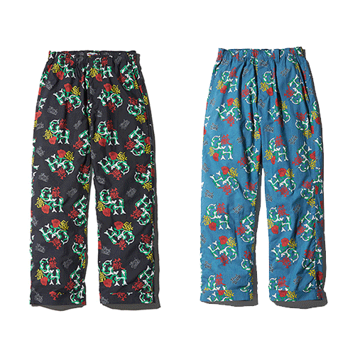 ROSE & SKULL LOGO ALL OVER PATTERN EASY PANTS　GOODHELLER<img class='new_mark_img2' src='https://img.shop-pro.jp/img/new/icons14.gif' style='border:none;display:inline;margin:0px;padding:0px;width:auto;' />