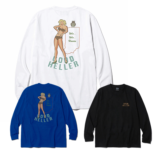 LEOPARD PINUP GIRL L/S TSHIRT　GOODHELLER<img class='new_mark_img2' src='https://img.shop-pro.jp/img/new/icons14.gif' style='border:none;display:inline;margin:0px;padding:0px;width:auto;' />