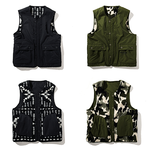 GOOD HELLER / REVERSIBLE BOA NYLON VESTGOODHELLER