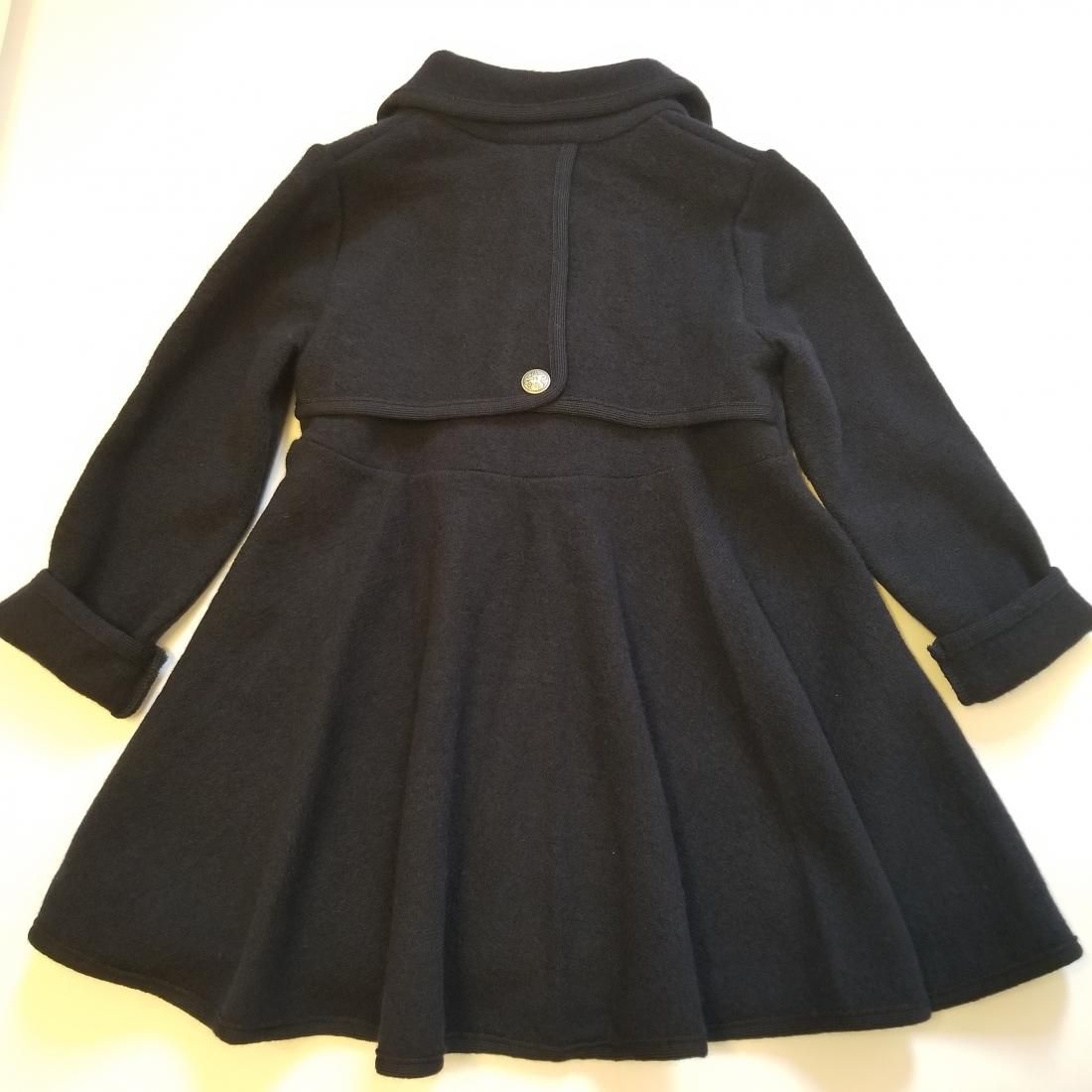 30%OFFスペインMarae♪フレアコート♪ネイビー♪メリノウール100 30%OFFスペインMarae♪フレアコート♪ネイビー♪メリノウール100