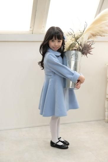 【伊勢丹新宿販売品】スペイン Marae フレアコート ライトブルー 【伊勢丹新宿販売品】スペイン Marae フレアコート ライトブルー