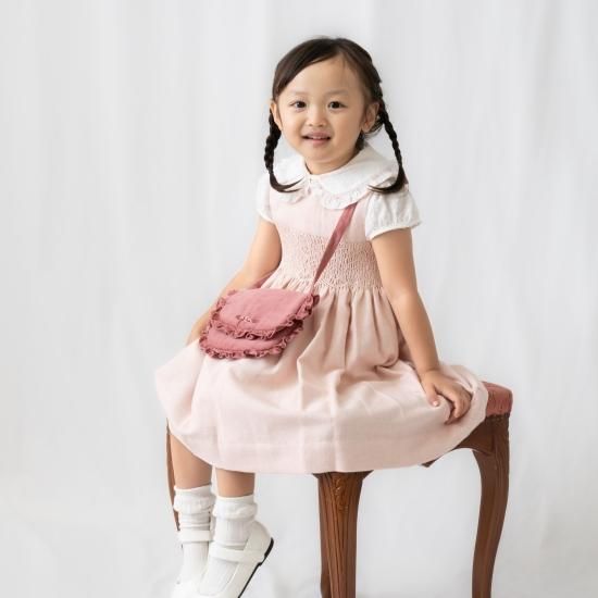 タグ付☆ Kidiwi France ハンドメイド スモッキング ワンピース フランス Kidiwi キディウィ オーガニックコットン フェミニン