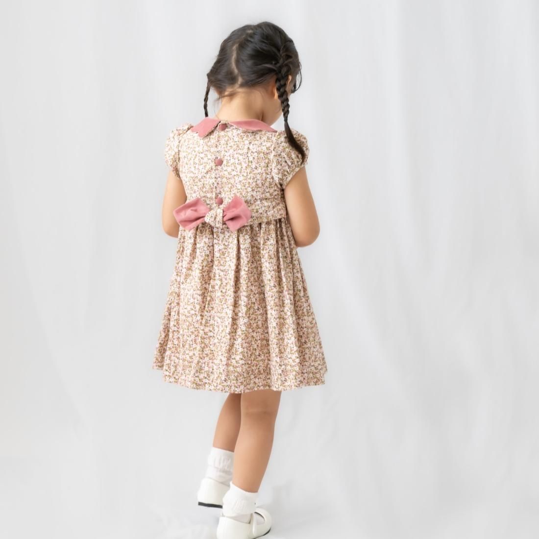 Last1フランス Kidiwi キディウィ ピンク×カーキお花柄