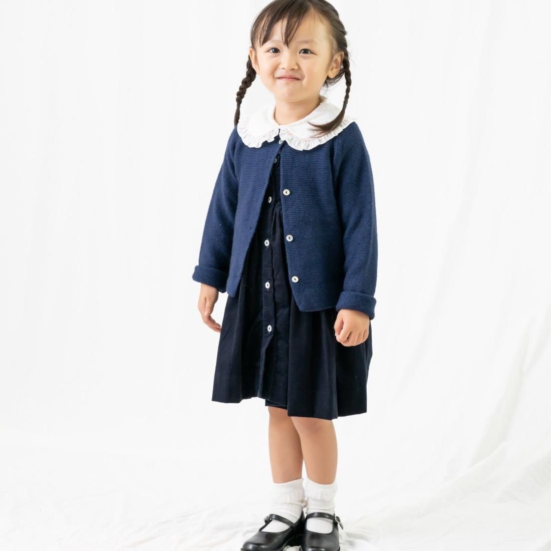 20%OFF フランス Kidiwi ネイビーコーデュロイ 前開き