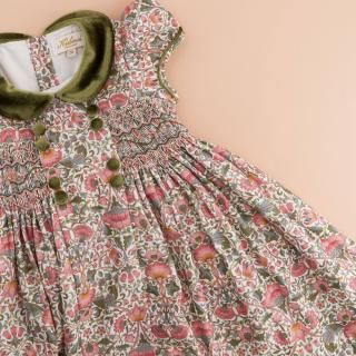 【美品】ANNAFIE　スモッキングドレスワンピース　ジゼル　10y　英国王室 美品】ANNAFIE スモッキングドレスワンピース ジゼル 10y 英国