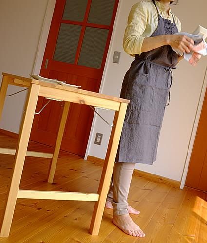 リネンエプロン（麻） （リーノ・エ・リーナ）lino e lina