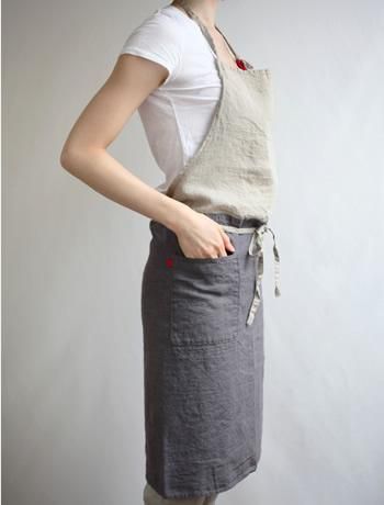 リネンエプロン（麻） （リーノ・エ・リーナ）lino e lina