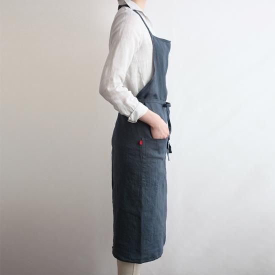 リネンエプロン（麻） リトアニア製 （リーノ・エ・リーナ）lino e