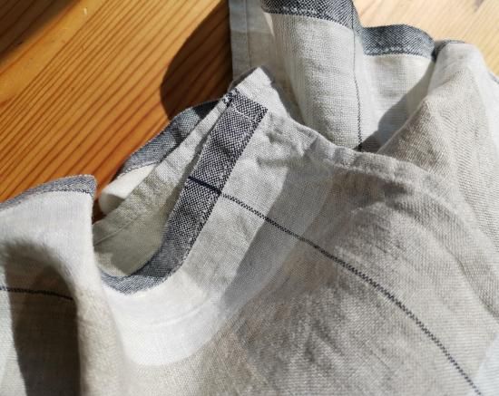 キッチンクロス　リネン（麻）　リトアニアリネン　サリヌ　ブルー