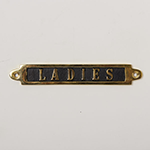 BRASS SIGN GENTS